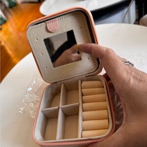 Compact Pink Jewelry Organizer